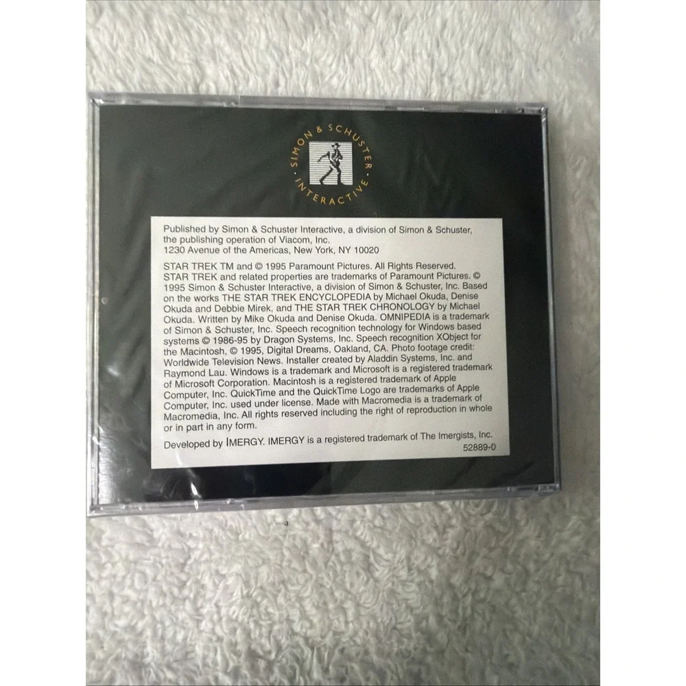 Star Trek Omnipedia PC CD ROM VTG Brand New Sealed Windows 95 NIP Computer